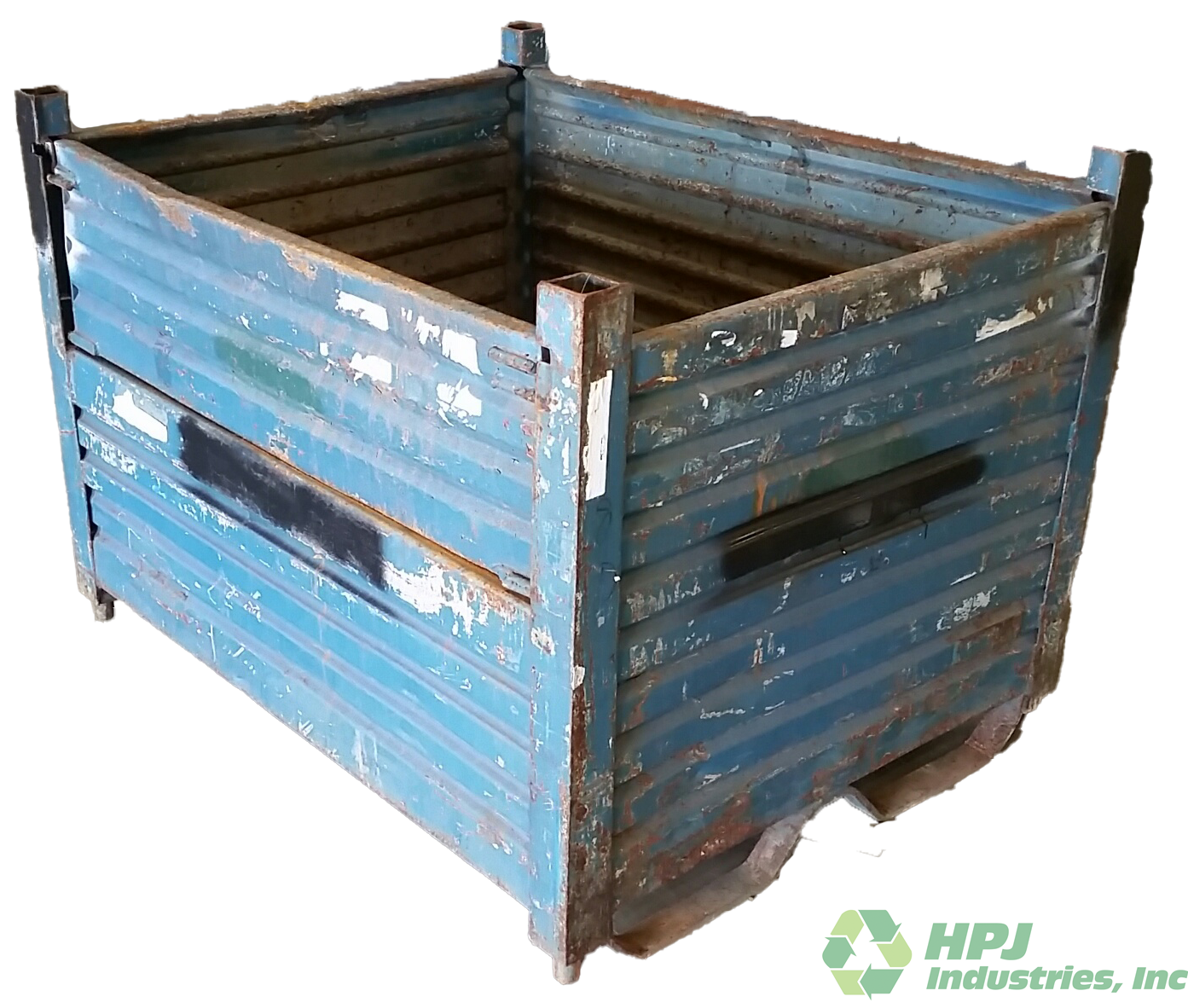 Used HPJ Industries 53" x 42" x 38" Steel Tub  53" Side - 1 Drop Door
