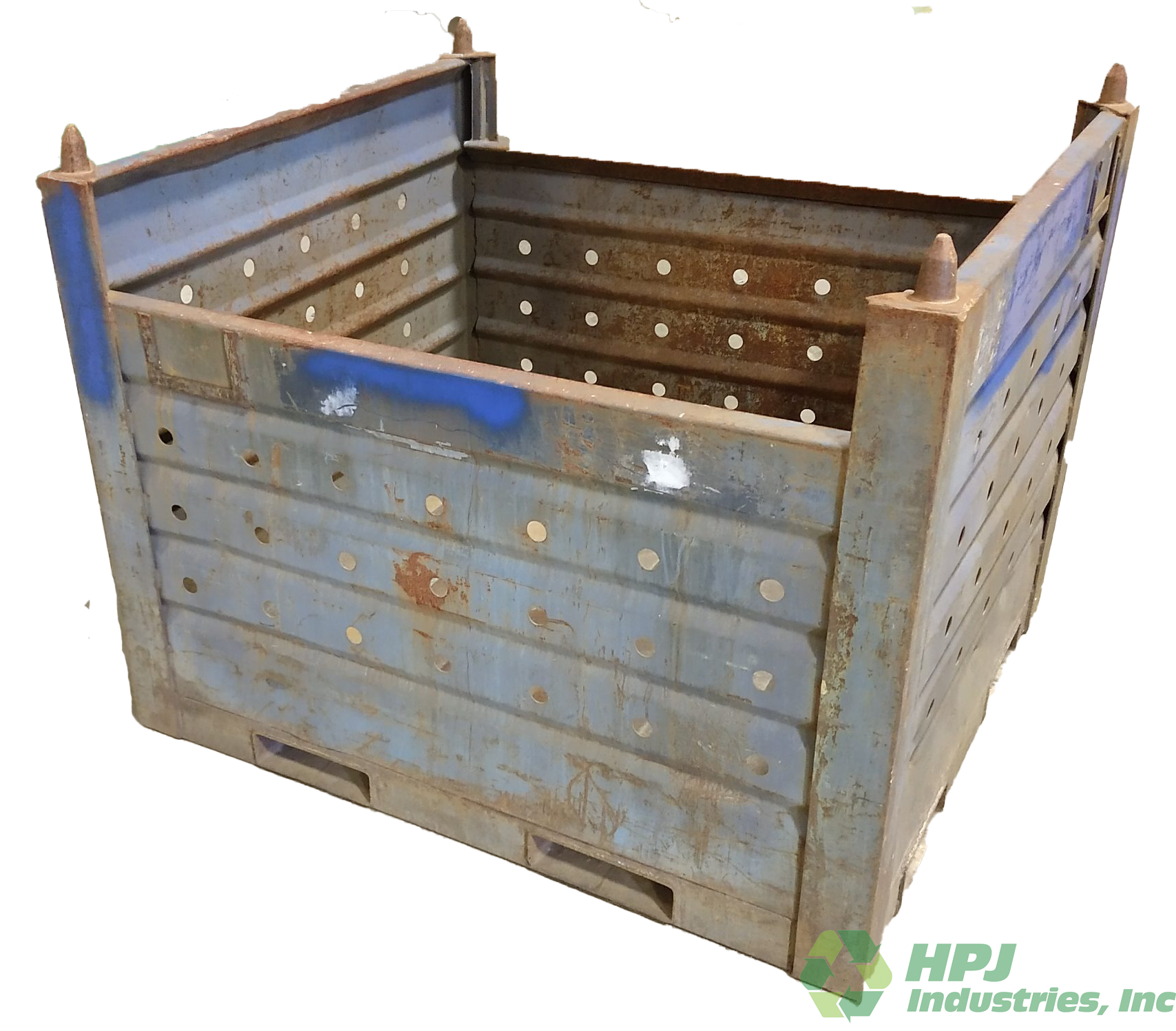 Used HPJ Industries 54" x 48" x 43" Steel Tub No Drop Doors