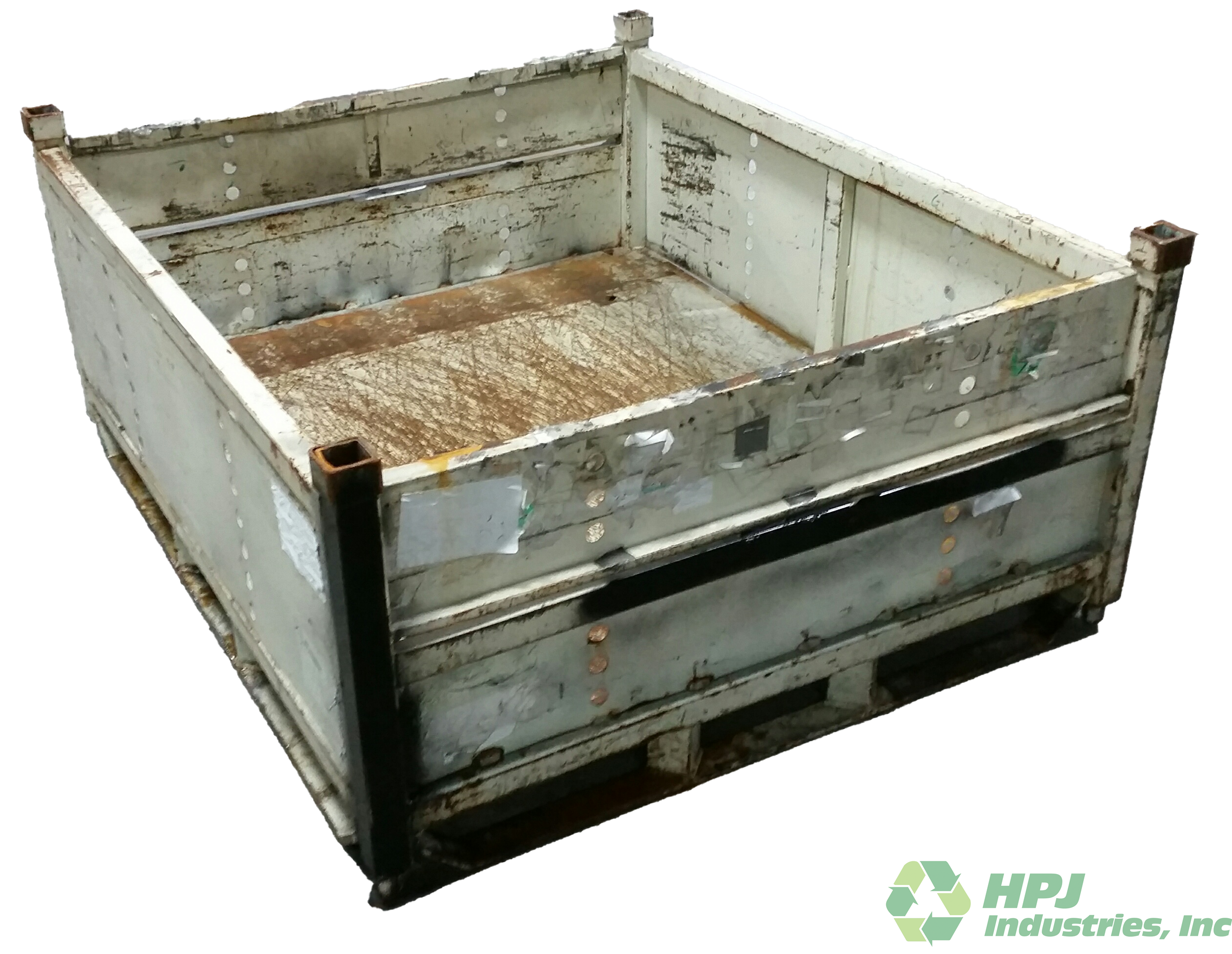 Used HPJ Industries 56.5" x 48.5" x 25.5" Steel Tub 48" Side - 2 Drop Doors