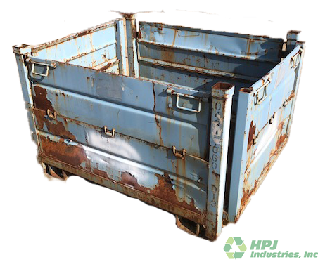 Used HPJ Industries 56" x 44" x 33" Steel Tub 56" Side - 2 Drop Doors