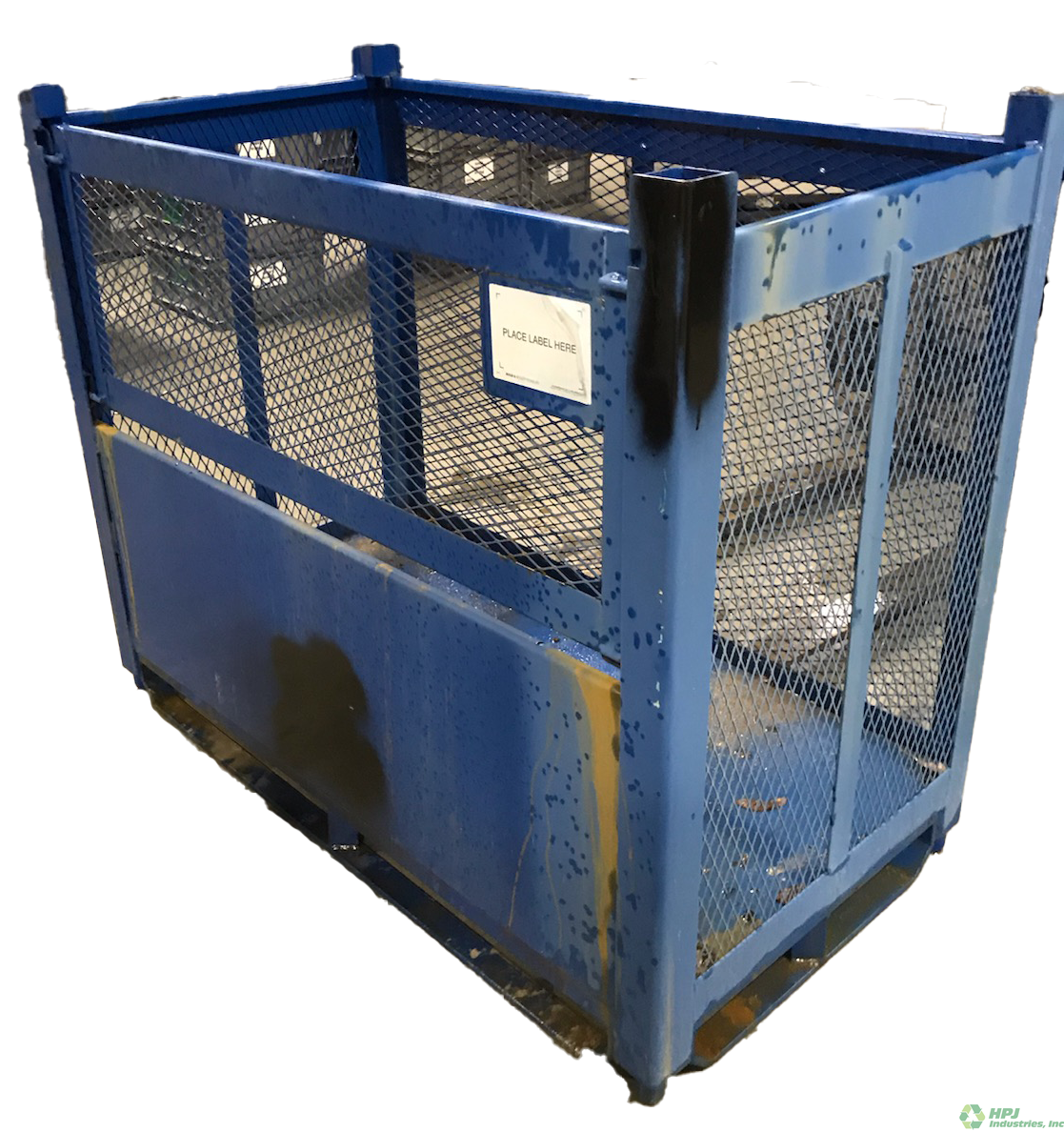 Used HPJ Industries 60" x 32" x 50" Steel Tub  60" Side - 1 Drop Door
