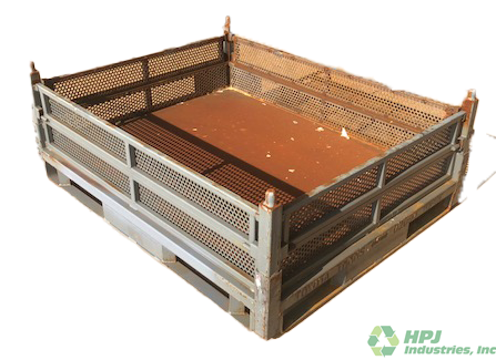 Used HPJ Industries 60" x 48" x 25" Steel Tub  - 4 Drop Doors