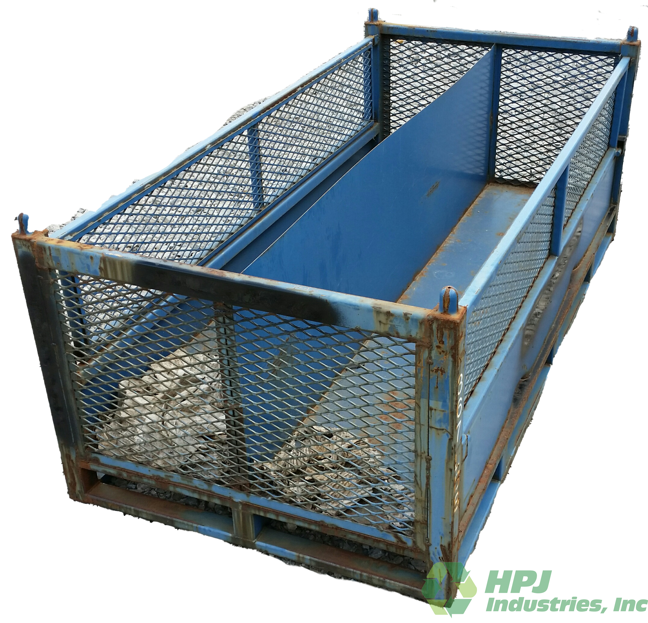 Used HPJ Industries 72.5" x 36" x 28" Steel Tub 72" Side - 2 Drop Doors