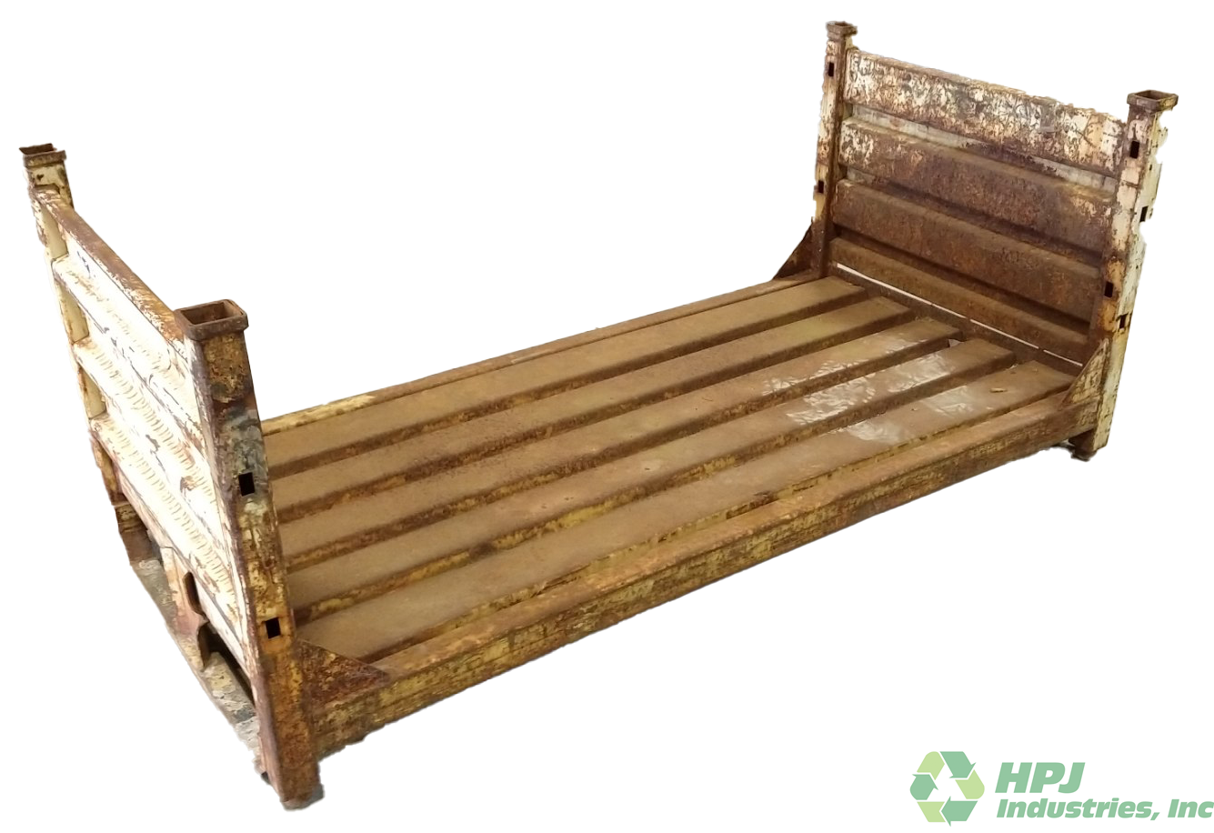 Used HPJ Industries 80" x 38" x 34" Steel Tub 80" Side, 80" Side Removable - 2 Drop Doors