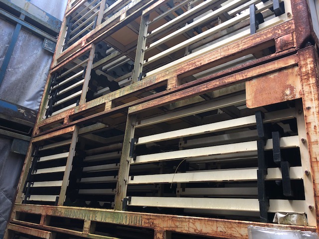 Used HPJ Industries 110" x 48" x 34" Steel Rack Pick Face 110" Side