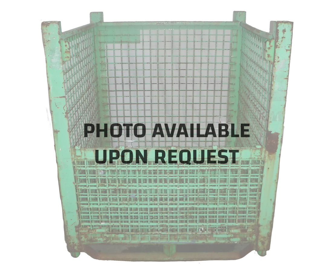 Used HPJ Industries 53" x 48" x 36" Wire Basket on 53" Side - 2 Drop Doors