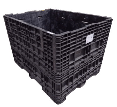 Reconditioned HPJ Industries 64" x 48" x 44" Mixed Color Bulk Container - 2 Drop Doors