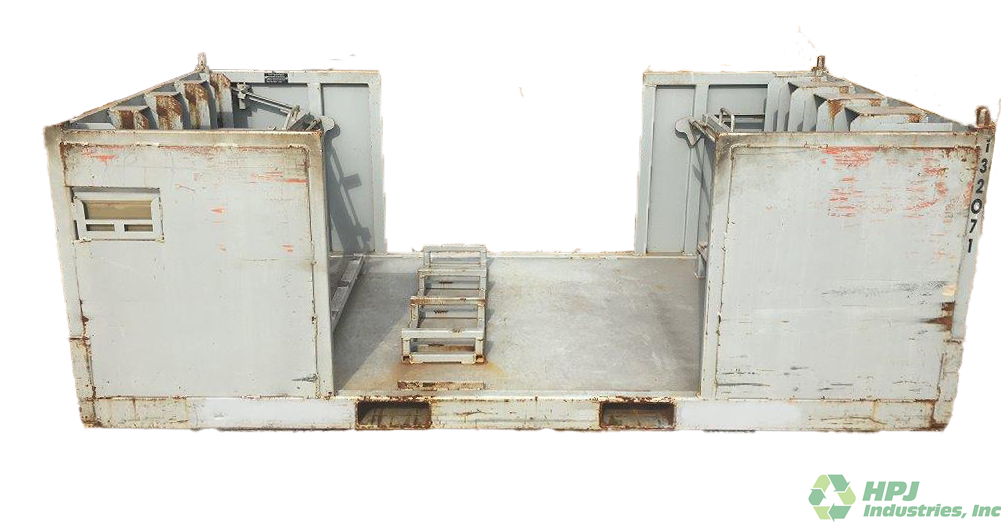 Used HPJ Industries 96" x 48" x 33" Walk Through Steel Rack Opening on 96" Sides