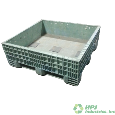 Reconditioned HPJ Industries 45" x 48" x 17" Fixed Wall Bulk Container