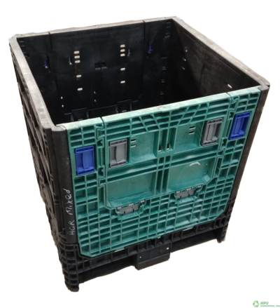 Reconditioned HPJ Industries 30" x 32" x 34" Mixed Color Bulk Container