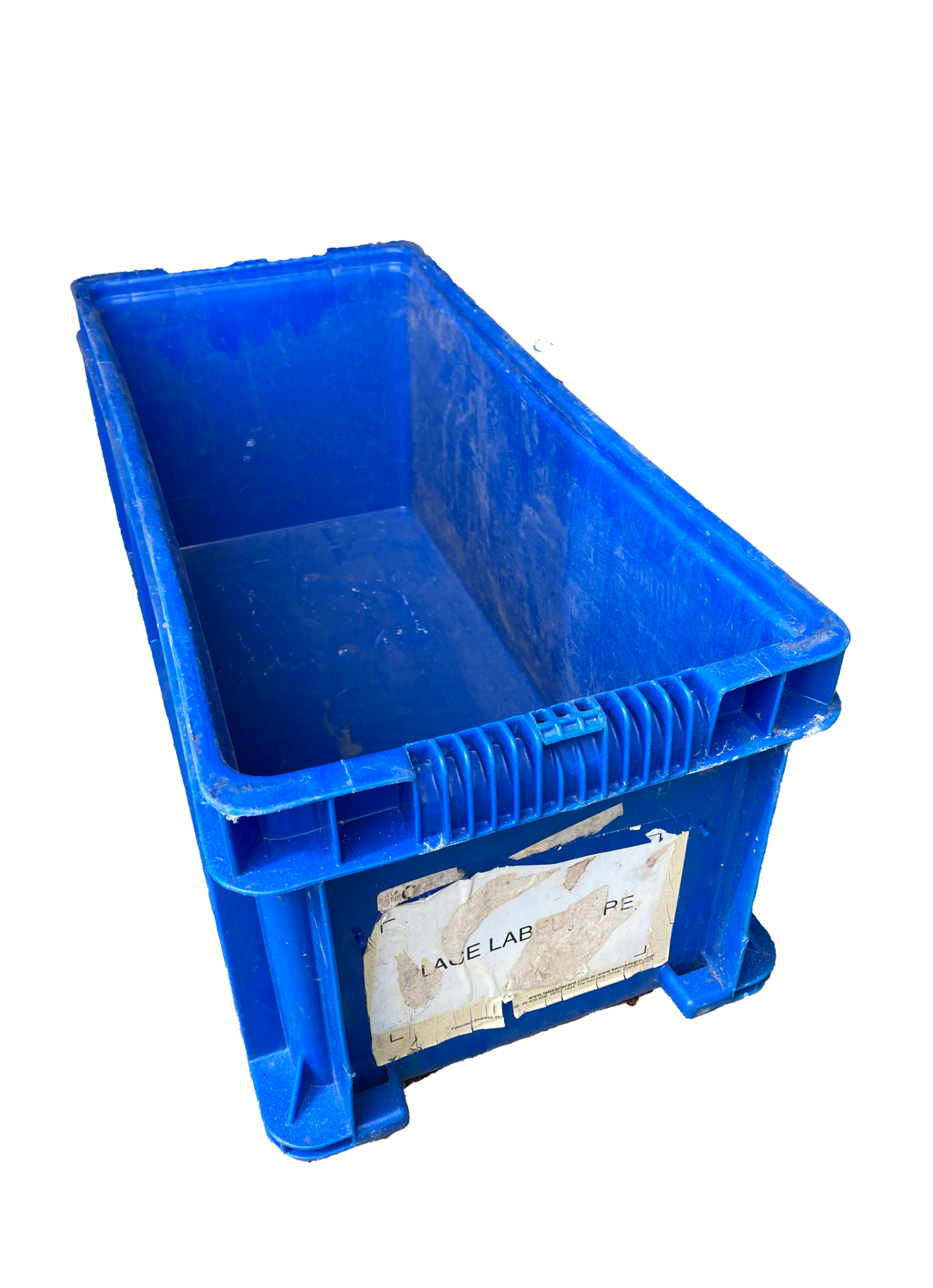 Used HPJ Industries  24" x 11" x 9" Blue Hand Tote Smooth Bottom