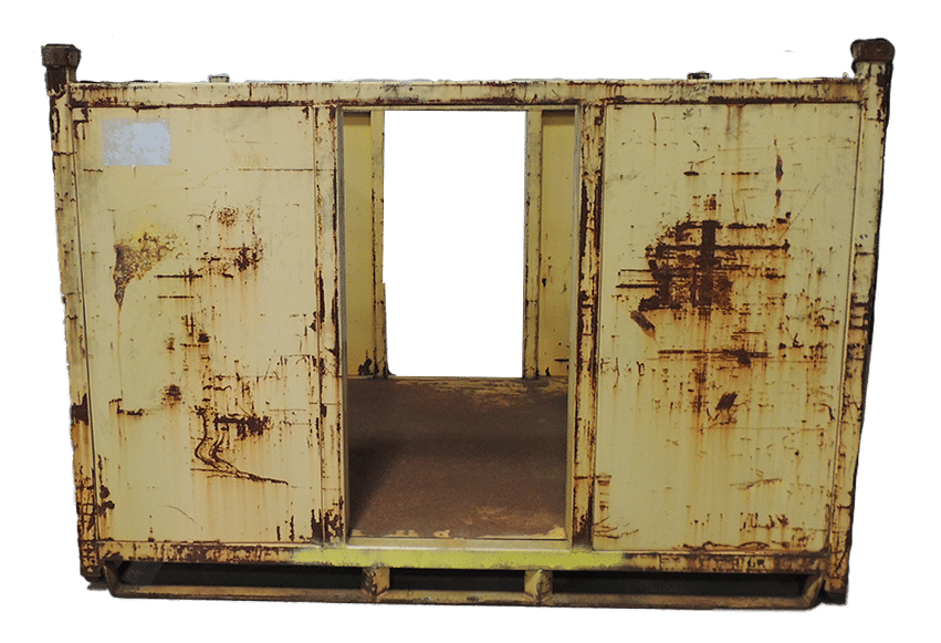 Used HPJ Industries 70" x 54" x 50" Steel Tub No Drop Doors (1) Removable Side