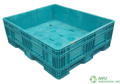Reconditioned HPJ Industries 56" x 48" x 19" Fixed Wall Bulk Container