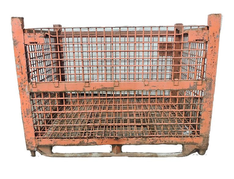Used HPJ Industries 54" x 44" x 40" Wire Basket  54" Side - 1 Drop Door