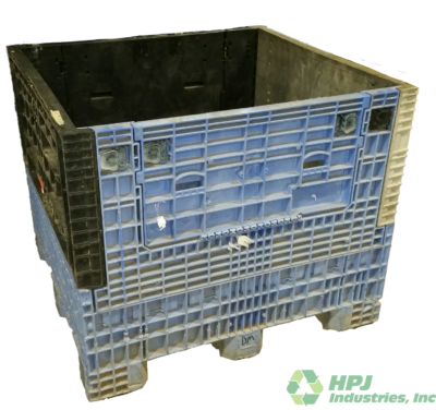 Reconditioned HPJ Industries 45" x 48" x 40" Mixed Color Bulk Container