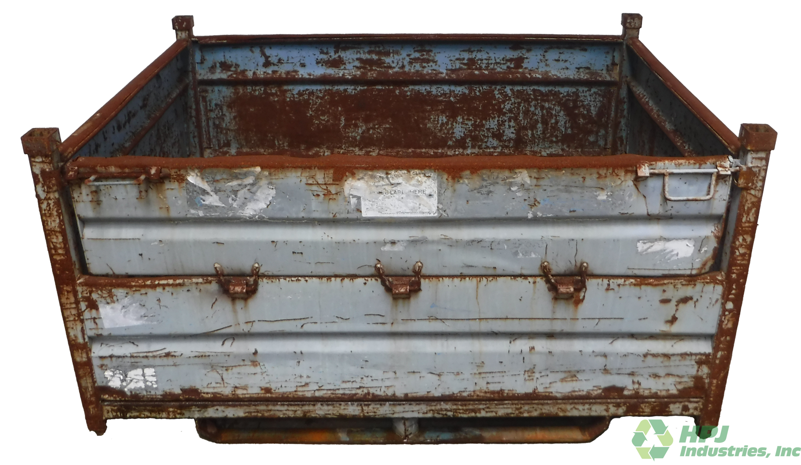Used HPJ Industries 63" x 48" x 33" Steel Tub  63" Side - 1 Drop Door