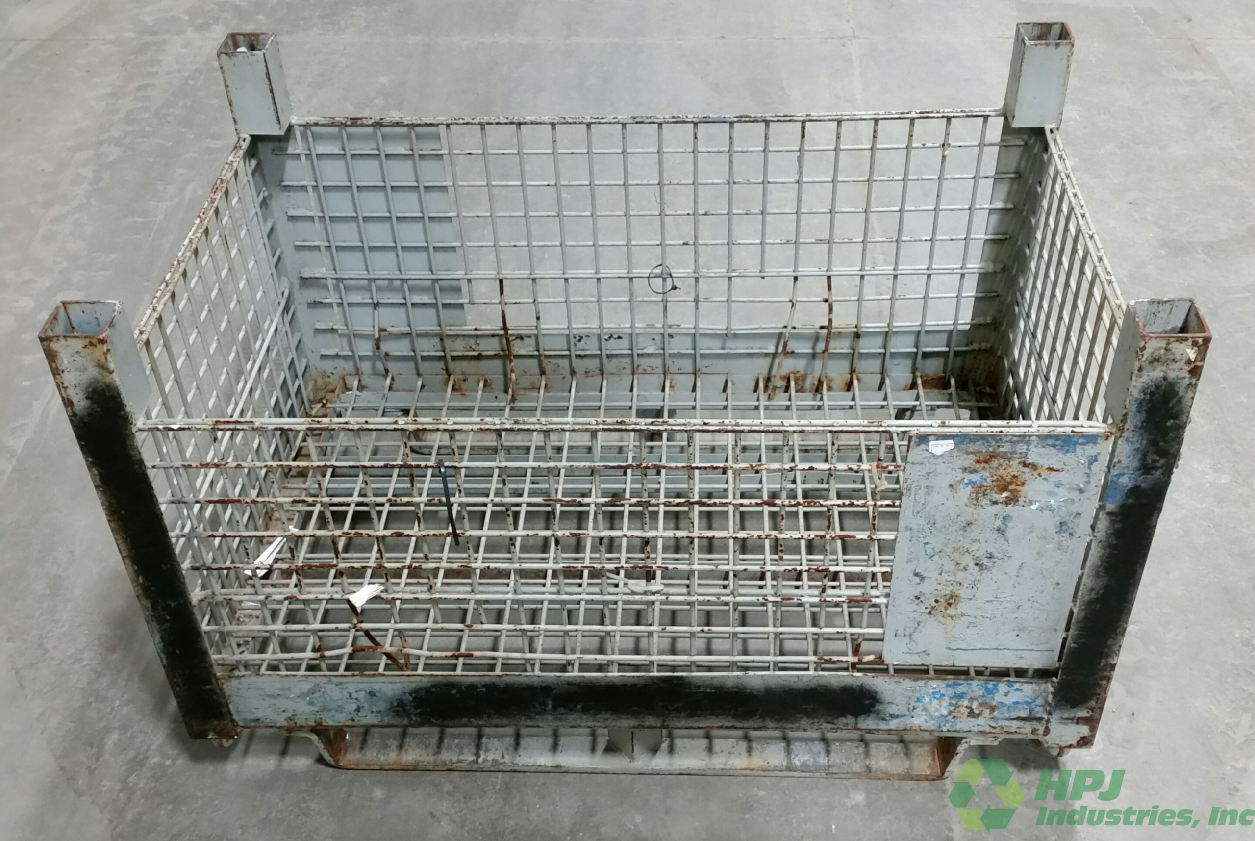 Used HPJ Industries 45" x 29" x 28.5" Wire Basket No Drop Doors