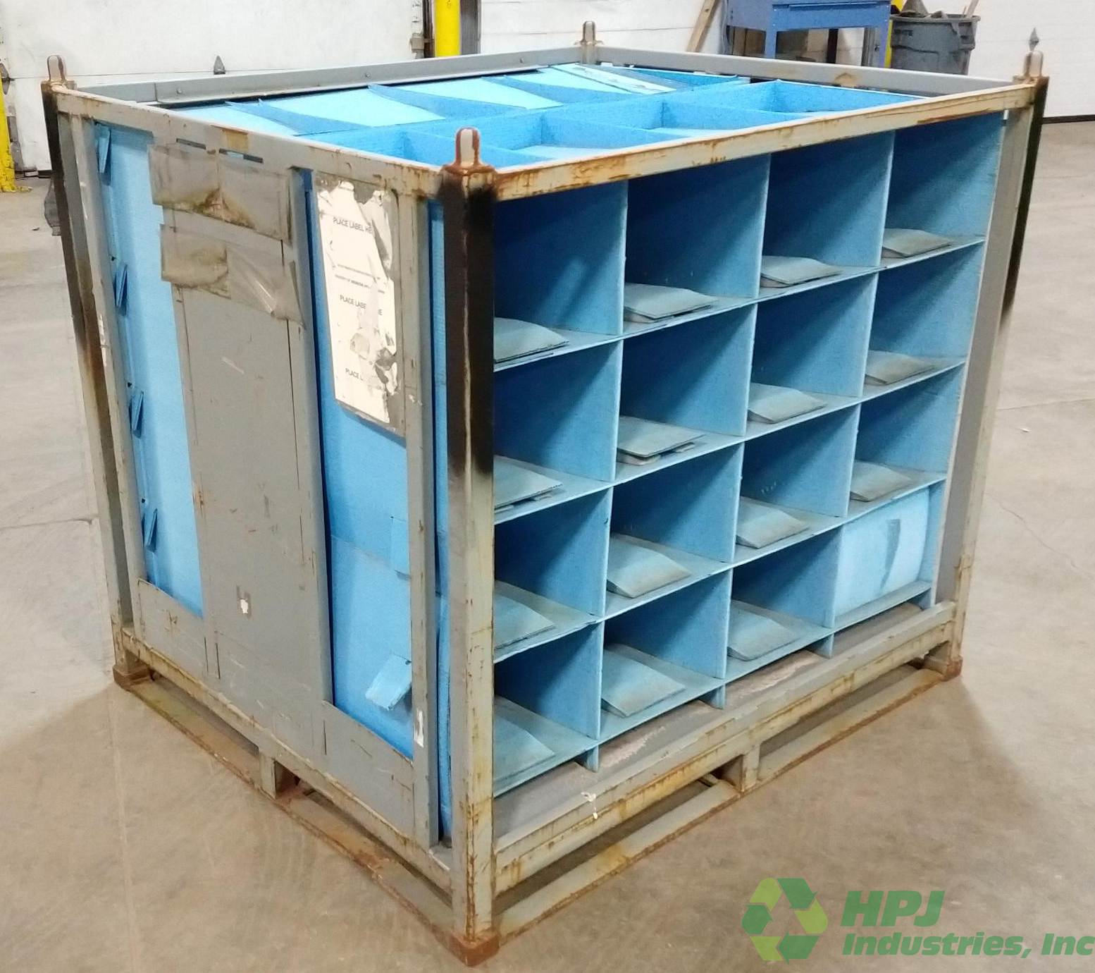 Used HPJ Industries 56.5" x 48" x 52" Steel Rack Pick Face Both 56" Sides