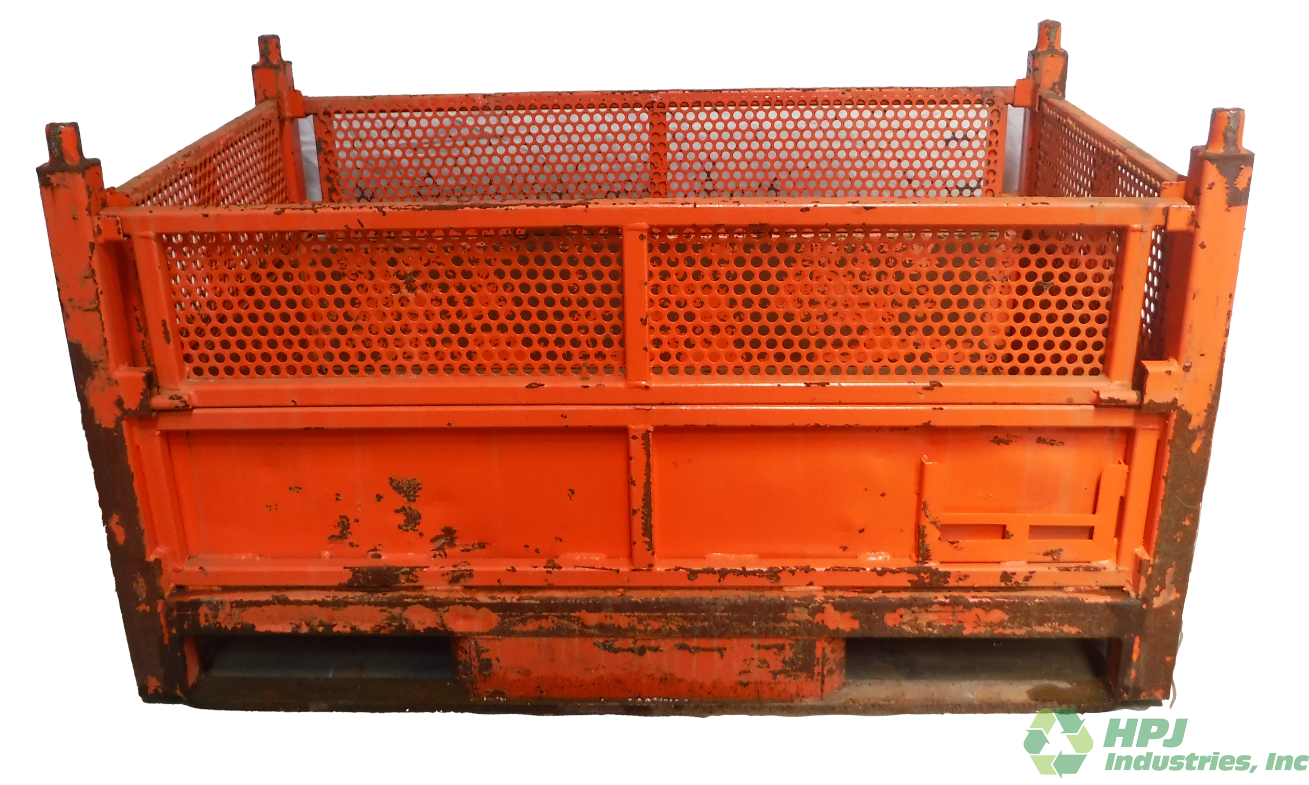 Used HPJ Industries 48" x 30" x 25" Steel Tub  - 4 Drop Doors