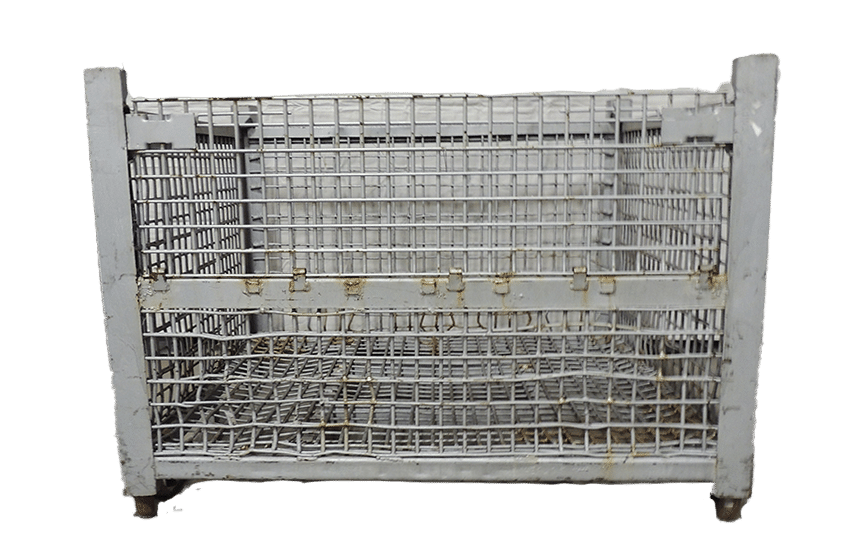 Used HPJ Industries 53" x 48" x 38" Wire Basket  53" Side - 1 Drop Door
