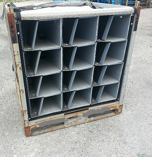 Used HPJ Industries 48" x 45" x 50" Steel Rack Pick Face 48" Side
