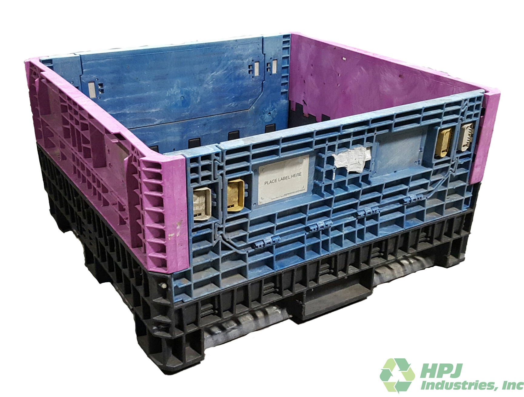 Reconditioned HPJ Industries 45" x 48" x 25" Mixed Color Bulk Container