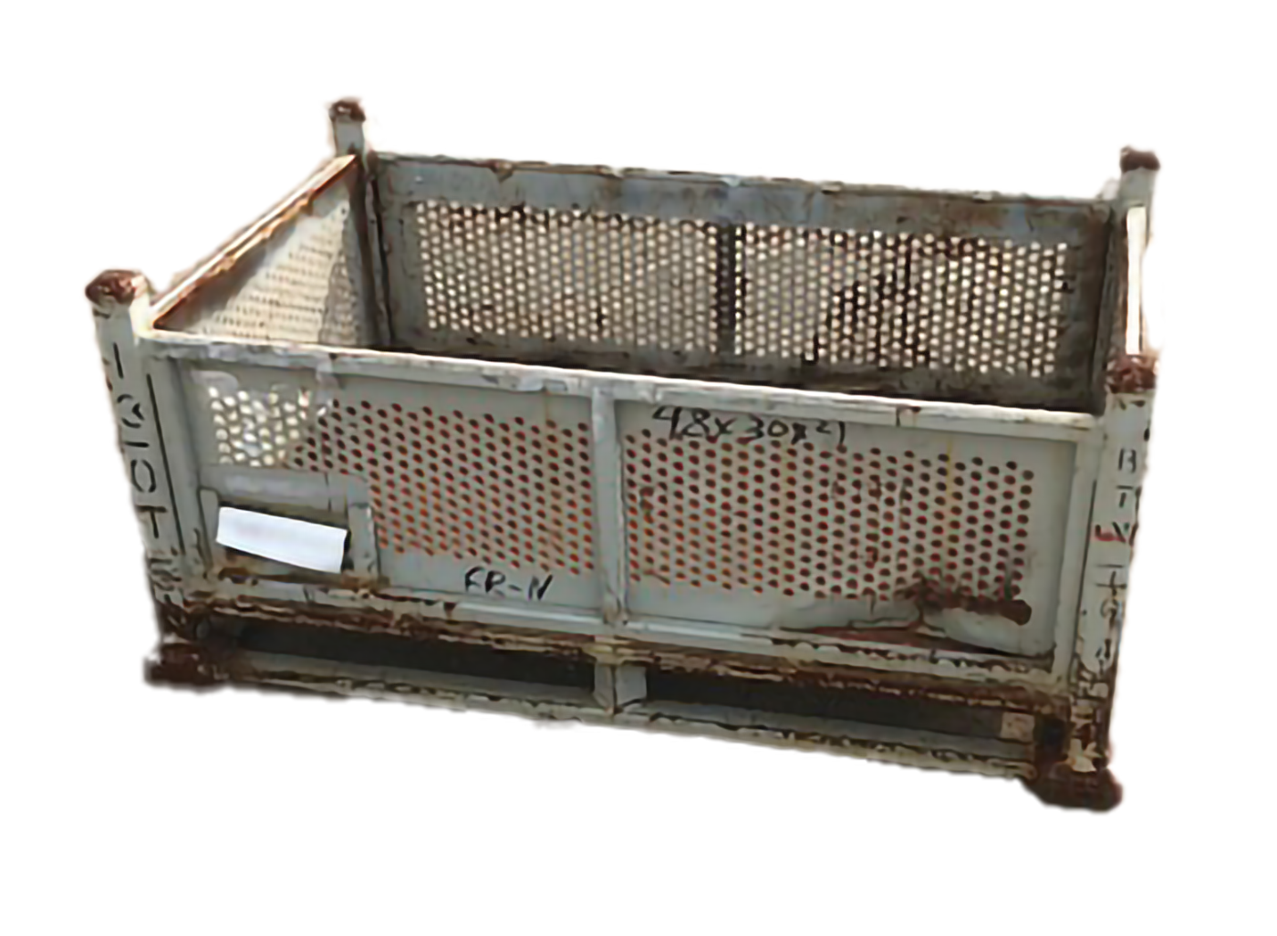 Used HPJ Industries 48" x 30" x 21" Steel Tub No Drop Doors