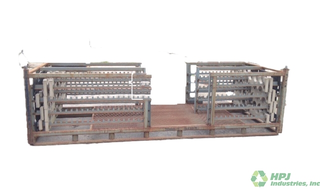 Used HPJ Industries 130" x 48" x 37" Steel Rack Pick Face 130" Side