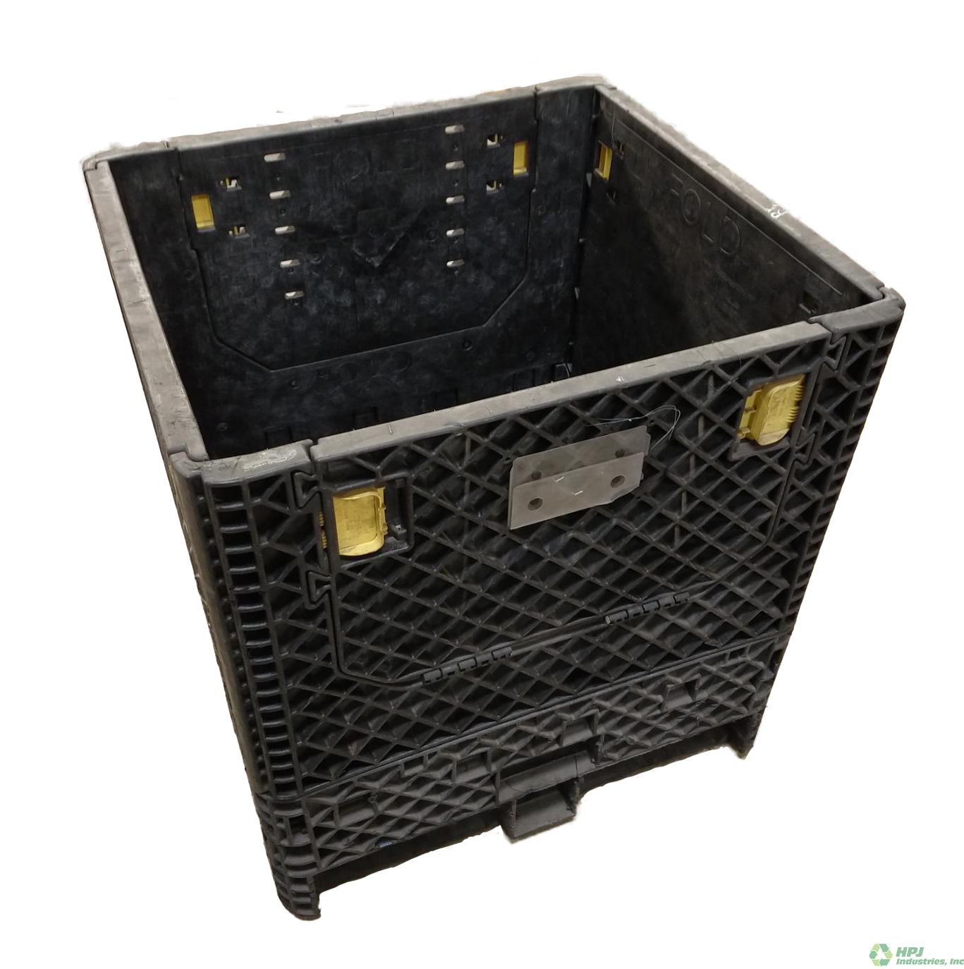 Reconditioned HPJ Industries 30" x 32" x 34" All Black Bulk Container